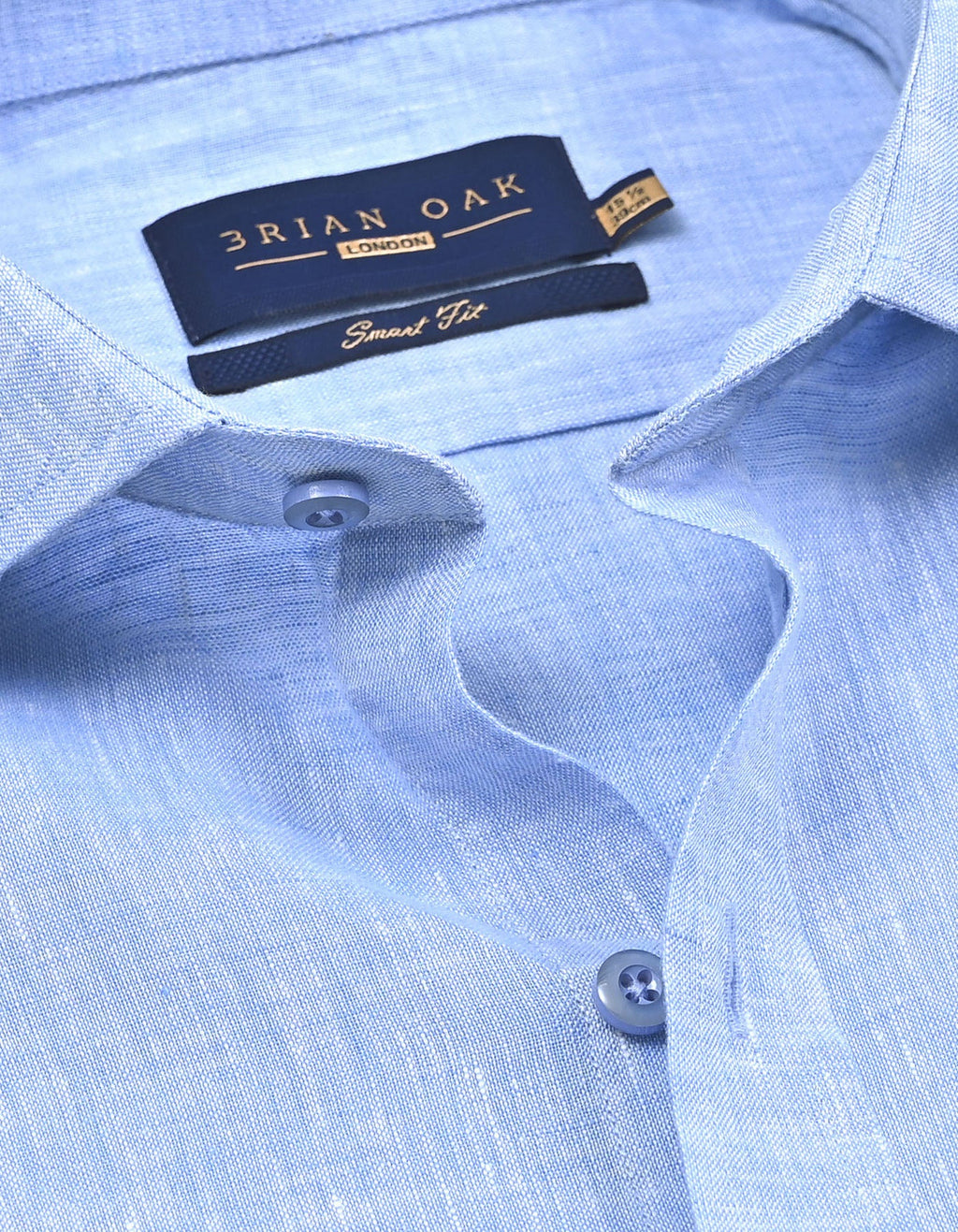 Pure Linen Shirt - Sky Blue