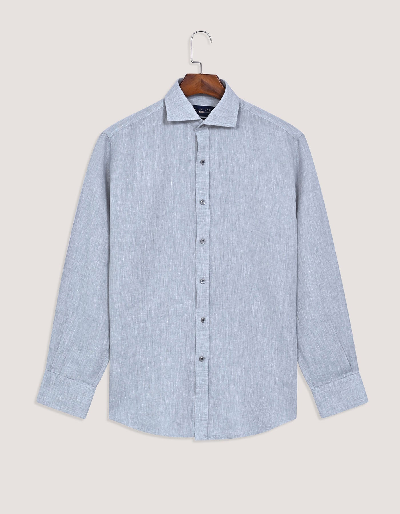 Pure Linen Shirt - Light Grey